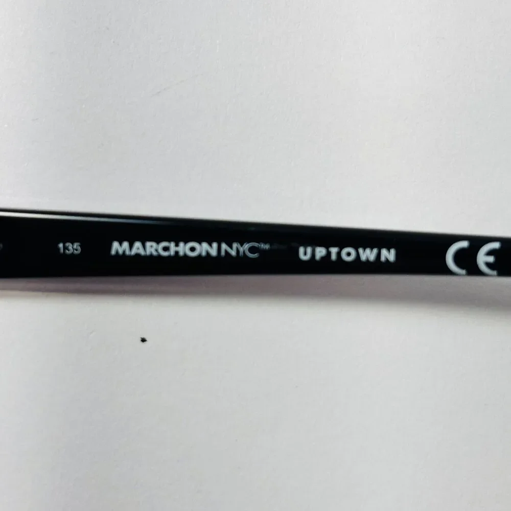 Marchon NYC Glasses FRAMES Yorkville Uptown PURPLE Silver Edges Black 51 17 135